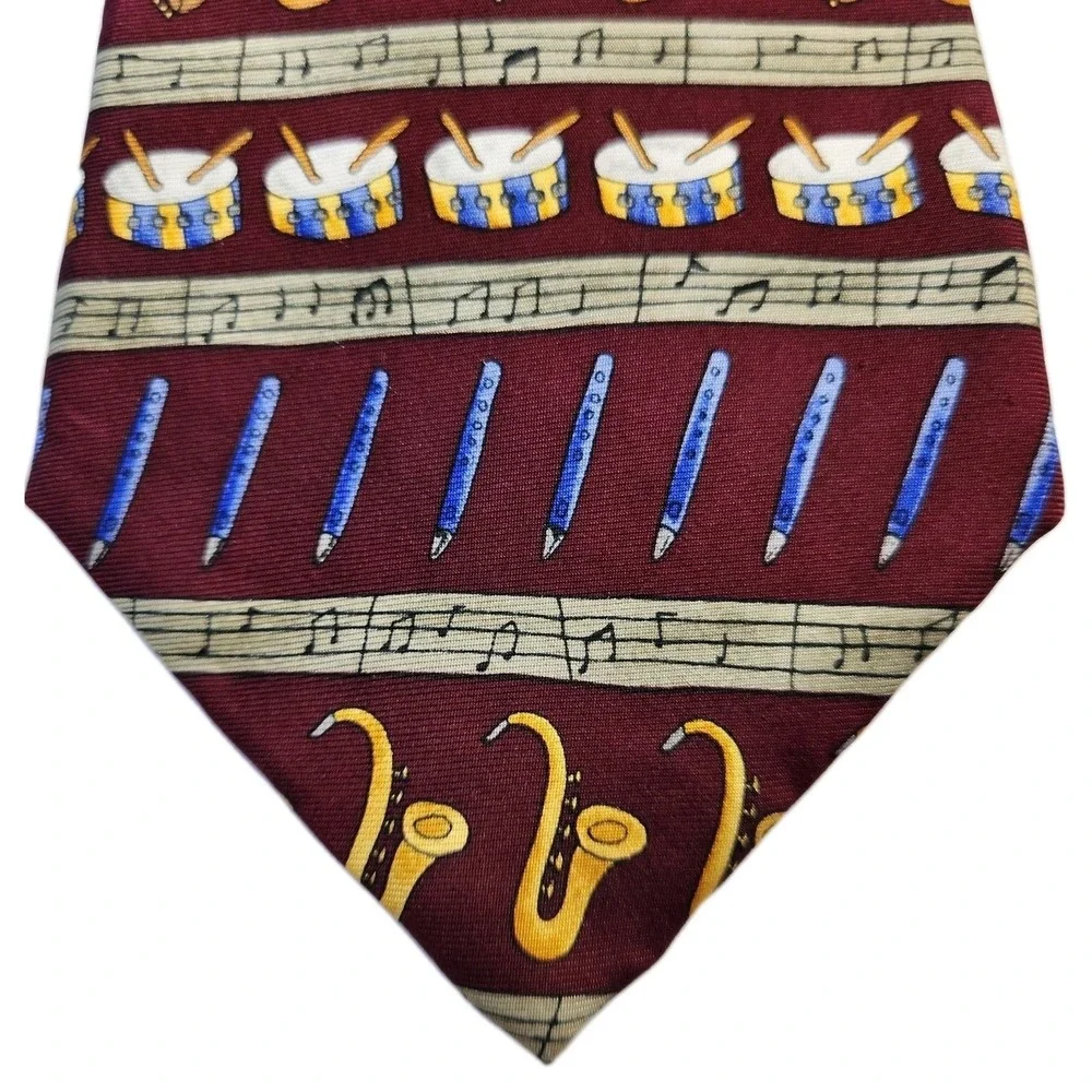 Save the Children Instrument Neck Tie Nathan Musical Madness Music‎ Teacher Gift